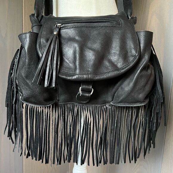 CUT ‘N PASTE Leather JASMINE Bag Crossbody Saddle Fringe - Picture 1 of 14